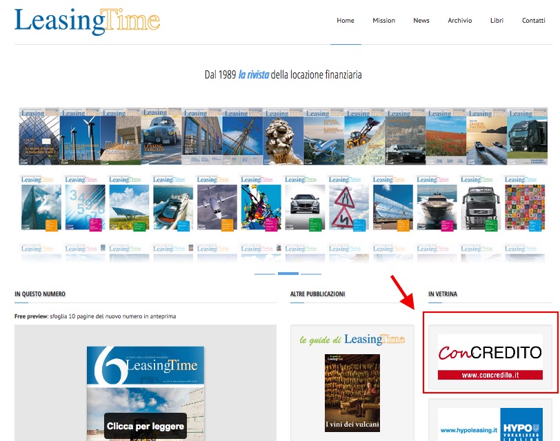 ConCredito è sponsor Leasing Time